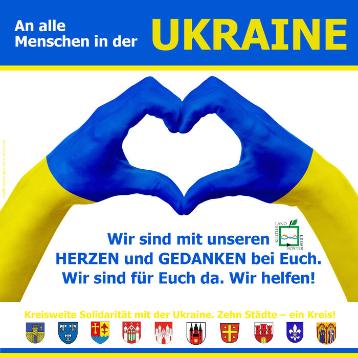 Solidaritätsbekundung für die Ukraine